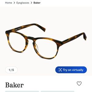 Warby Parker Baker 256 Frames Brown 49-20-145mm